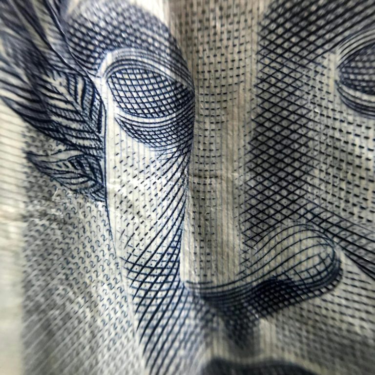 close up of brazilian money bill
